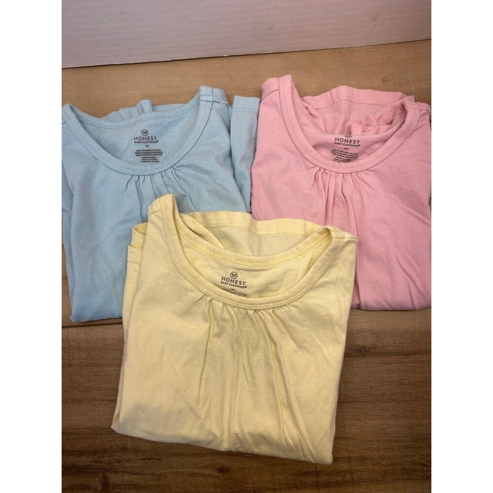 Honest baby clothing organic cotton t shirt 3 pack 5T